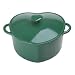 Kitchen & Housewares : Innova Color Cast 3-Quart Heart Casserole, Green