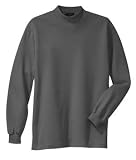 NEW Port Authority - Interlock Knit Mock Turtleneck Steel Grey-XS