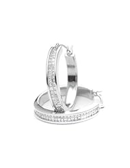 14k White Gold Princess Cut Diamond Earrings