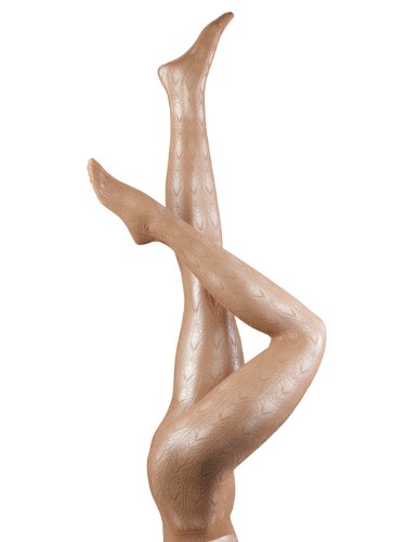 FALKE Damen Str&uuml;mpfe & Strumpfhosen/ Strumpfhose  40297 Crochet Net, Gr. 44/46 (L), Beige  Preisvergleich