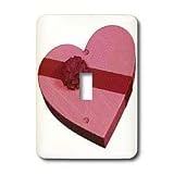 Boehm Graphics - Heart Shaped Box of Chocolates - Light Switch Covers - single toggle... by 3D Rose