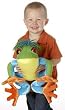 Frizzell the Large Red Eyed Tree Frog Zibbies Plush Toy 18"