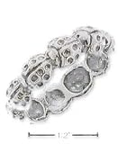 Sterling Silver Antiqued Ladybug Ring - Size 10.0