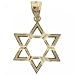 Jewish Jewelry - Star of David in Yellow Gold - Diamond Cut