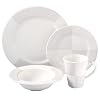Nautica Arctic White 16-Piece Dinnerware Set, Service for 4