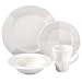 Nautica Arctic White 16-Piece Dinnerware Set, Service for 4