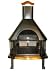 Outdoor Living : Uniflame Black Outdoor Fireplace with Copper Accents