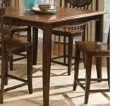 Normandy Counter Height Table In Cherry And Black by Standard Furniture