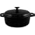 Black Round Casserole Dish Colour: Black. 2.25 litre dish with lid.