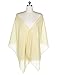 mashahan Chiffon Bridesmaid Shawls Long Evening Wraps(71inches*19inches)Gold