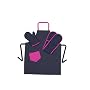 Rushbrookes Denim And Pink Adults Apron