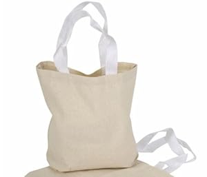 ~ 12 ~ Canvas Tote Bags ~ Natural Color ~ 8