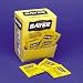 Bayer Aspirin, 2 Tablets per Pack, 50 Packs per Box Make sure your first aid stations and kits are fully stocked. These convenient boxes of pain relievers replenish office first aid stations and kits. Also packaged for individual use except as noted. Note that this product cannot be returned.