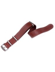 MARATHON Leather NATO Watch band Dark Tan 22mm WW005010DT