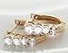 1.30 Carat Round Diamond Hoop Earrings in 18ct Solid Yellow Gold