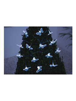 Gudcraft Solar Powered Butterfly String Lights 20 LED Light String Butterfly