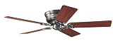 Hunter Low Profile lll 52-Inch Five-Walnut/Light Cherry-Blades-Ceiling Fan, Antique Pewter#20807