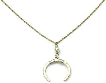 Coachellove Gold-Plated Double Horn Necklace