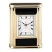 Goldtone & Black Travel Alarm Clock (Boxed)