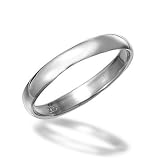 Bling Jewelry Unisex 3mm Sterling Silver Wedding Band Ring Toe Ring Thumb Pinky Ring