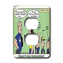 Rich Diesslins Funny KNOTS Scouting Cartoons - Keep It Age Appropriate - Light Switch Covers - 2 plug outlet cover