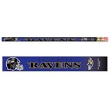 BALTIMORE RAVENS OFFICIAL LOGO PENCIL 6-PACK