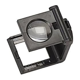 ILLUMINATED FOLDING 1" MAGNIFIER 8X W/ RULER