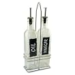 Black Label Oil And Vinegar Set with Metal Carrier - 16.9 Oz Bottles