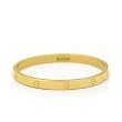 Yellow Gold Plated Screw Head Bangle
