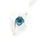 Small Anemone Ring by Cilea (Teal)