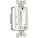Pass & Seymour 2095NTLI , Receptacle, GCFI/Nightlight, 20 Amp, 125 VAC, 5-20 NEMA Config., Ivory