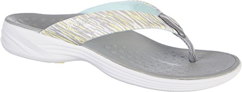 Vionic Serene Kapel - Womens Active Sandal Grey Yellow - 9