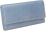 Fossil Womens Leather Clutch - Pop Stitch Clutch (Color: Blue)