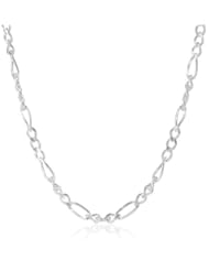 Sterling Silver 060-Guage Figaro Chain Necklace