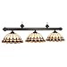 RAM Lighting - Solstice 56" Stained Glass Pool Table Light RAM Lighting - Solstice 56" Stained Glass Pool Table Light