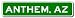 ANTHEM, ARIZONA City Limit Sign - Aluminum - 9 x 36 inches