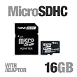 Dane-elec memory DA-2IN1-16G-R 16GB microSD Card with SD Adapter