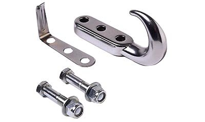 Outland-TOW HOOK KIT, CHROME for 1987-1996 JEEP WRANGLER ALL