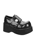 Demonia Skull Platform Goth Shoe - 8