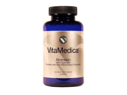 31S36FV3RZL Vitmedica Bromelain wth Quercetin Nutrients with Anti Inflammatory Properties, 60 Capsules