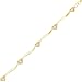 Gold Plated Sterling Silver 1/2 ct. Cubic Zirconia Heart Bracelet