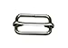 Generic Metal Silvery Rectangle Buckle 1