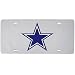 Dallas Cowboys Silver Mirrored License Plate