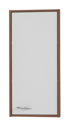 FMD 901-001 H&auml;ngeschrank Madrid 1 B/H/T ca. 32,5 x 72 x 19 cm zwetschge/wei&szlig;