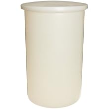 Nalgene 11100-0055 HDPE 55 gallon Cylindrical Heavy Duty Graduated Lab Tank, with Cover