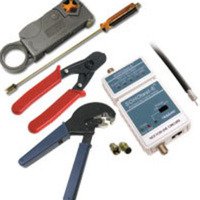 250ft RG6 Quad Shield Coaxial Cable Installation Kit with Tester