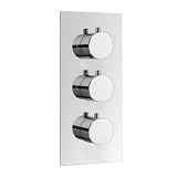 THERMOSTATIC 3 WAY CHROME SHOWER MIXER VALVE TAP