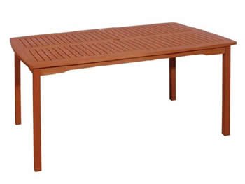 Gartentisch, Holztisch, rechteckiger Tisch, Esstisch, Bangkirai