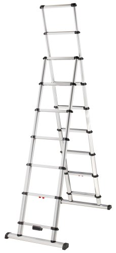 Telesteps 12S Combiladder 300-Pound Duty Rating 8-1/2-Foot Stepladder and 12-Foot Extension Ladder