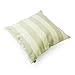 Lavievert Decorative Ramie Cotton Square Throw Pillow Cover Cushion Case Handmade Taupe and Khaki Stripe Toss Pillowcase with Hidden Zipper Closure 18 X 18 Inches (for Living Room, Sofa, Etc)